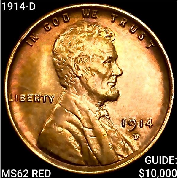 1914-D Wheat Cent UNCIRCULATED RD