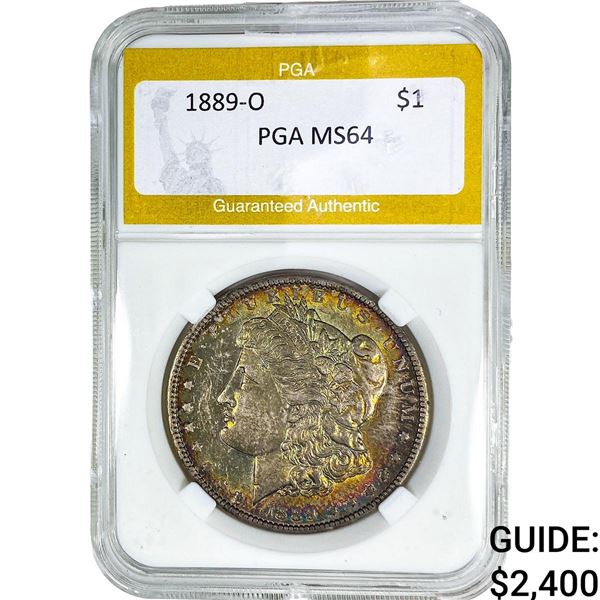1889-O Morgan Silver Dollar PGA MS64