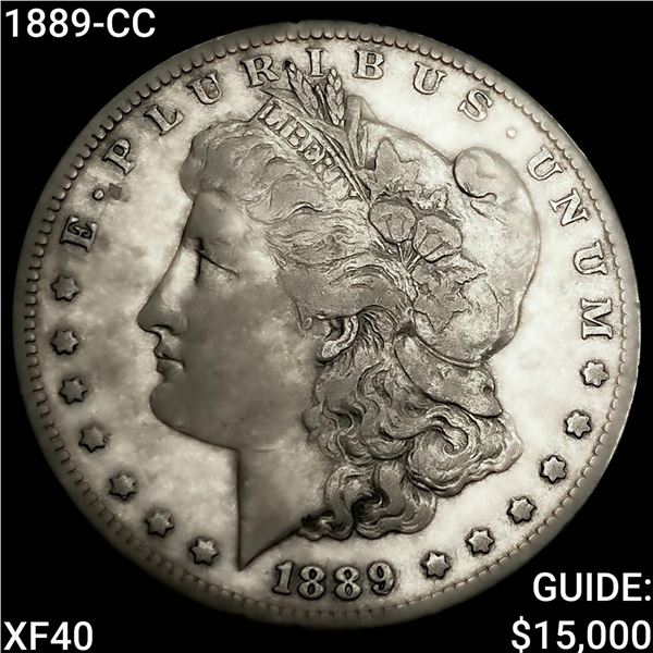 1889-CC Morgan Silver Dollar NEARLY UNCIRCULATED