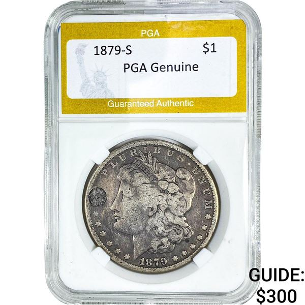 1879-S Morgan Silver Dollar PGA Genuine