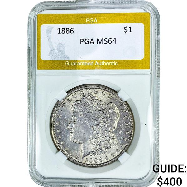 1886 Morgan Silver Dollar PGA MS64