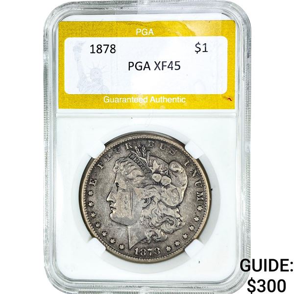 1878 Morgan Silver Dollar PGA XF45