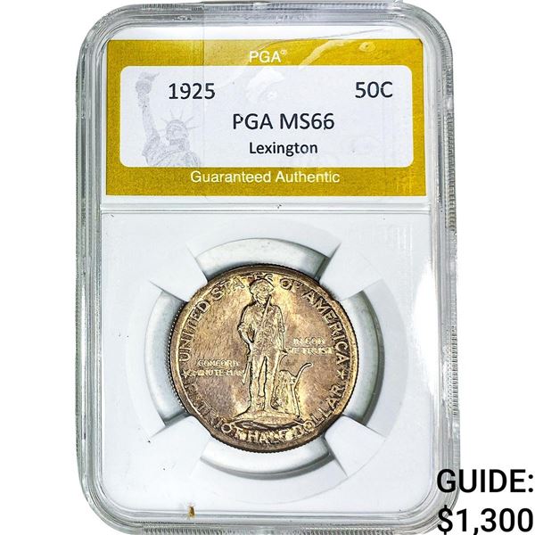 1925 Lexington Half Dollar PGA MS66