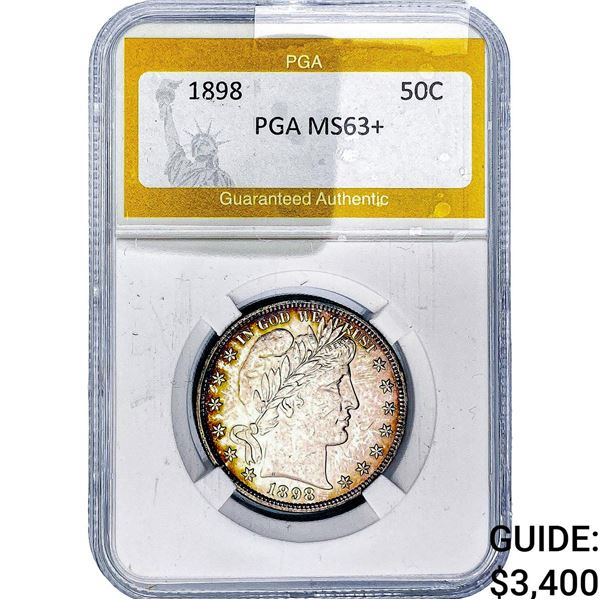 1898 Barber Half Dollar PGA MS63+
