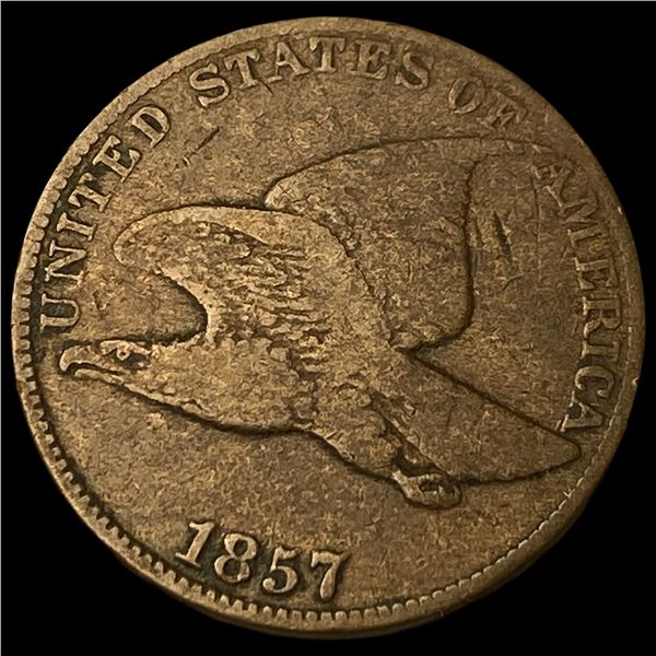 1857 Copper-Nickel Flying Eagle Cent LIGHTLY CIRCULATED