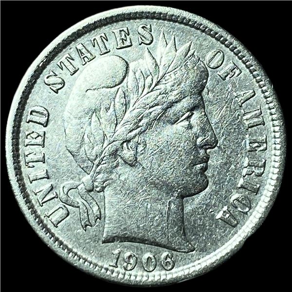 1906-O Silver Barber Dime CLOSELY UNCIRCULATED