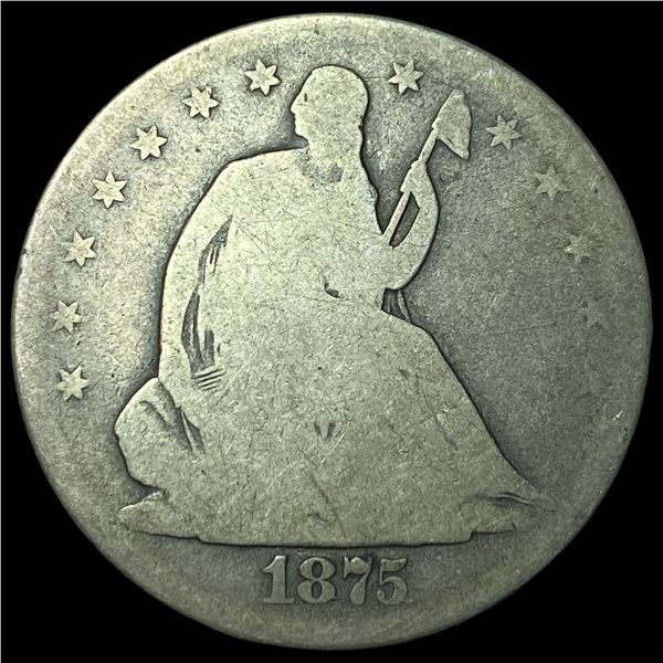 1875-S Silver Half Dollar NICELY CIRCULATED