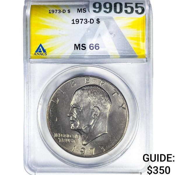 1973-D Eisenhower Dollar ANACS MS66