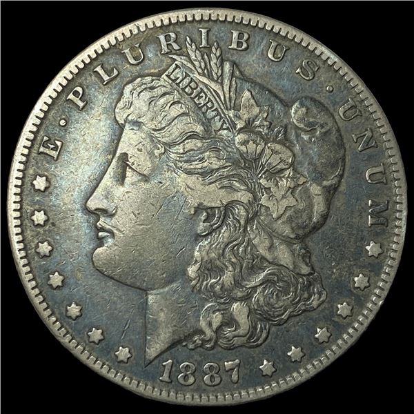 1887 Silver Morgan Dollar NEARLY UNCIRCULATED