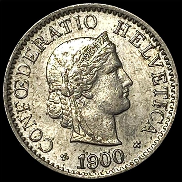 1900B Switzerland Copper Nickel 5 Rappen