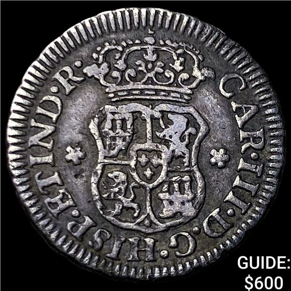1764-M Mexico Charles III Silver 1/2 Real