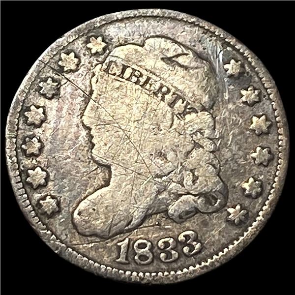 1833 Capped Bust Half Dime LIGHTLY CIRCULATED