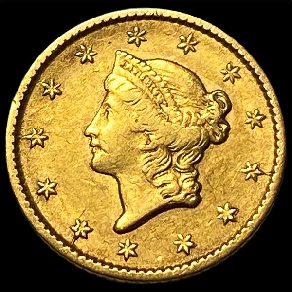 1853 Gold $1 Liberty Head Type 1 CLOSELY  UNCIRCULATED