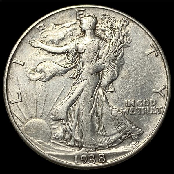 1938-D Silver Walking Liberty Half Dollar  UNCIRCULATED