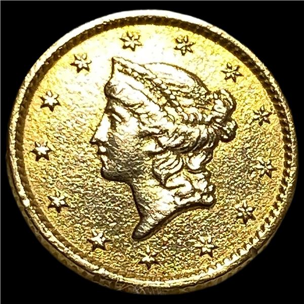 1853 Gold $1 Type 1 CLOSELY UNCIRCULATED