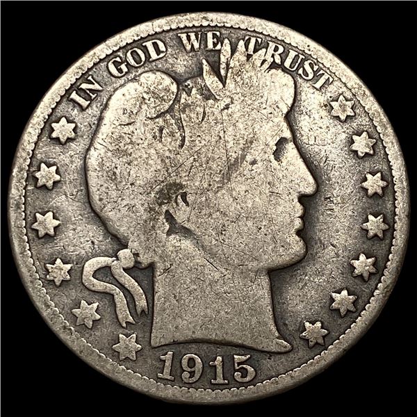 1915 Barber Half Dollar LIGHTLY CIRCULATED
