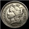 Image 1 : 1867 Nickel Three-Cent Piece ABOUT  UNCIRCULATED