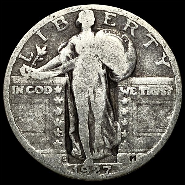 1927-S Silver Standing Liberty Quarter ABOUT  UNCIRCULATED