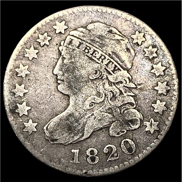 1820 Capped Bust Dime ABOUT UNCIRCULATED
