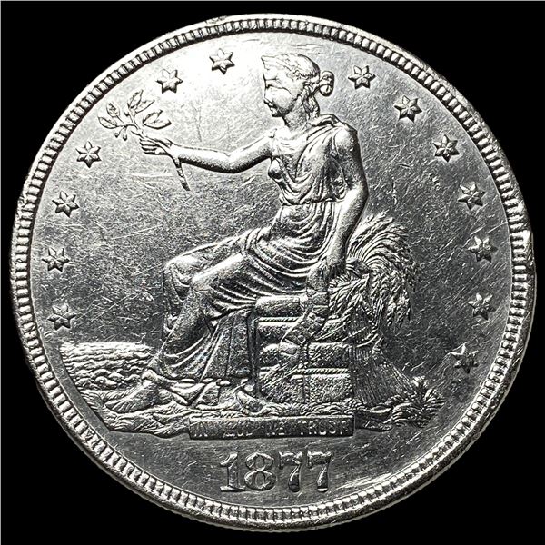1877 Silver Trade Dollar CLOSELY UNCIRCULATED
