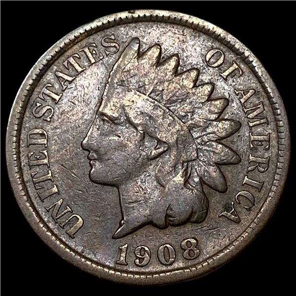 1908-S Indian Head Cent ABOUT UNCIRCULATED