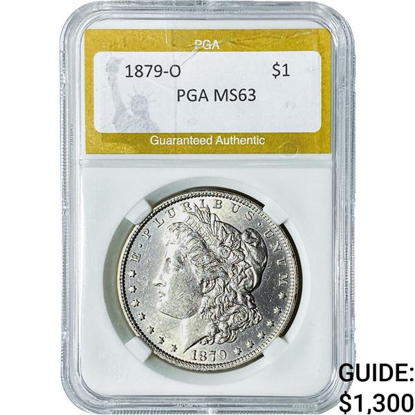 1879-O Morgan Silver Dollar PGA MS63