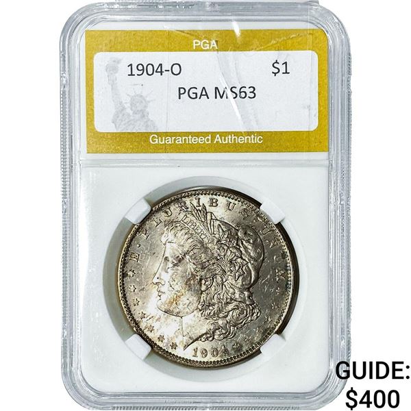1904-O Morgan Silver Dollar PGA MS63