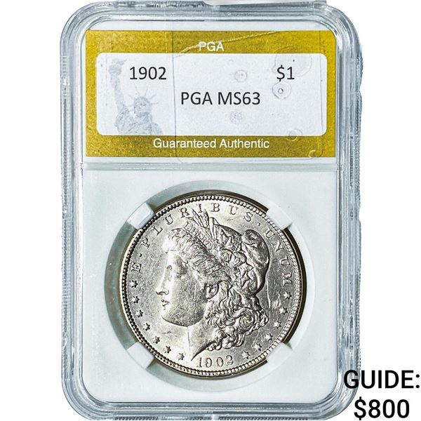 1902 Morgan Silver Dollar PGA MS63