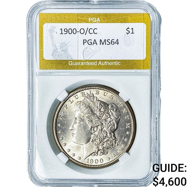 1900-O/CC Morgan Silver Dollar PGA MS64