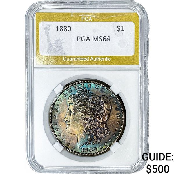 1880 Morgan Silver Dollar PGA MS64