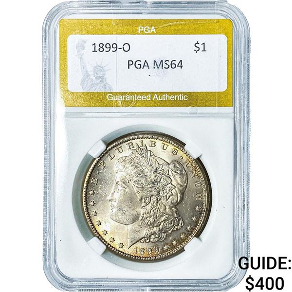 1899-O Morgan Silver Dollar PGA MS64