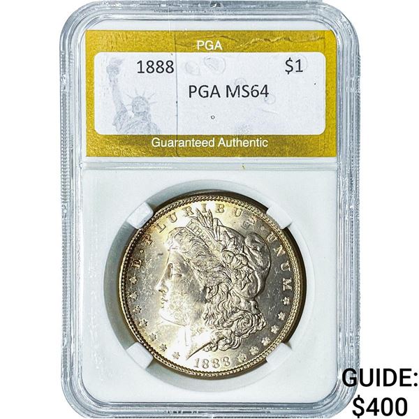 1888 Morgan Silver Dollar PGA MS64