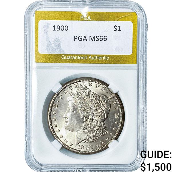 1900 Morgan Silver Dollar PGA MS66