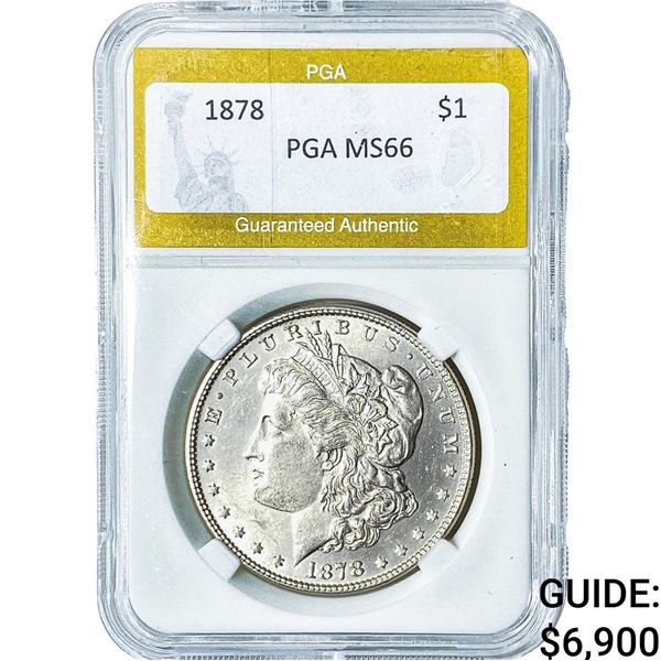1878 Morgan Silver Dollar PGA MS66