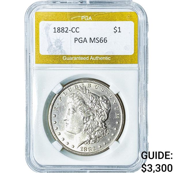 1882-CC Morgan Silver Dollar PGA MS66