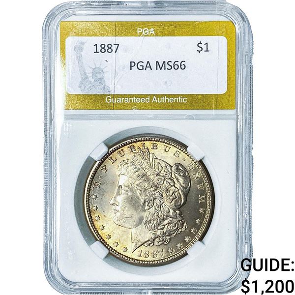 1887 Morgan Silver Dollar PGA MS66