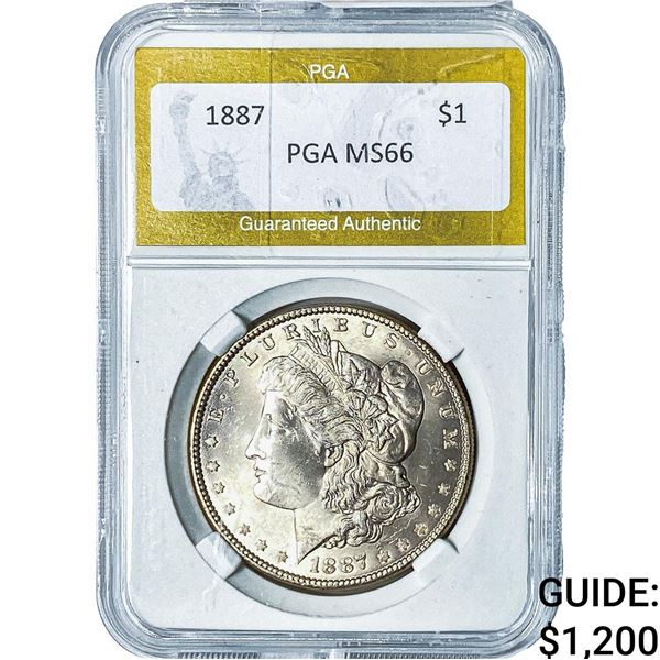 1887 Morgan Silver Dollar PGA MS66