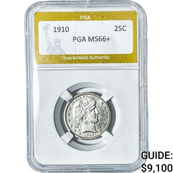1910 Barber Quarter PGA MS66+