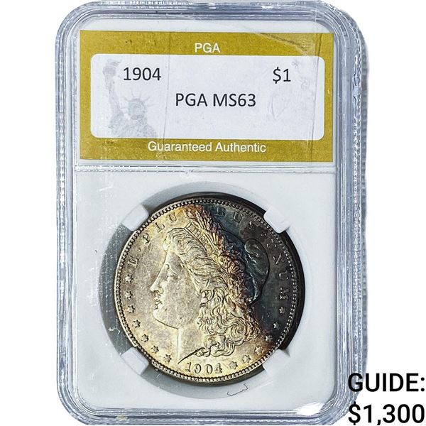 1904 Morgan Silver Dollar PGA MS63