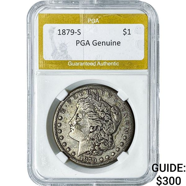 1879-S Morgan Silver Dollar PGA Genuine