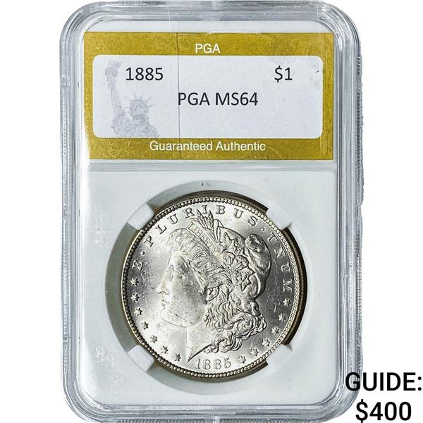 1885 Morgan Silver Dollar PGA MS64