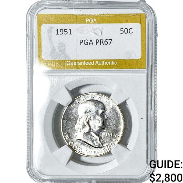 1951 Franklin Half Dollar PGA PR67