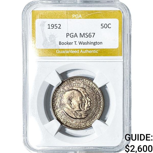 1952 Booker T Half Dollar PGA MS67