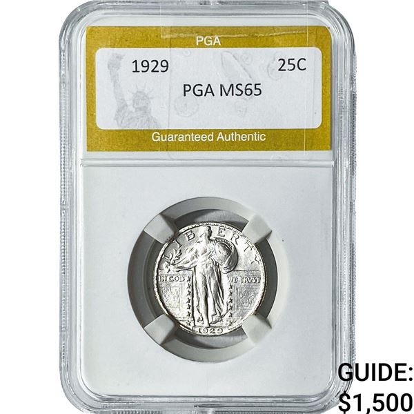 1929 Standing Liberty Quarter PGA MS65
