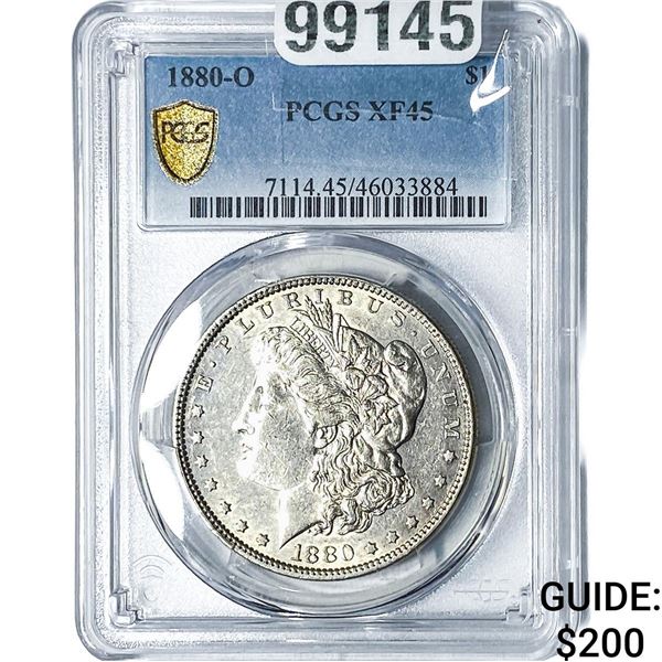 1880-O Morgan Silver Dollar PCGS XF45