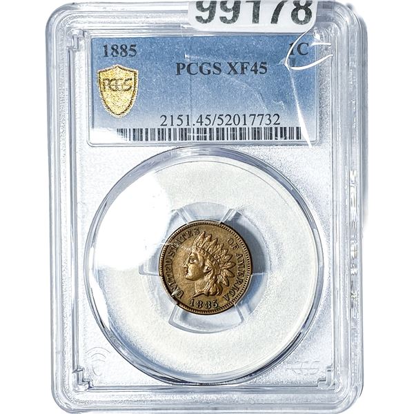 1885 Indian Head Cent PCGS XF45