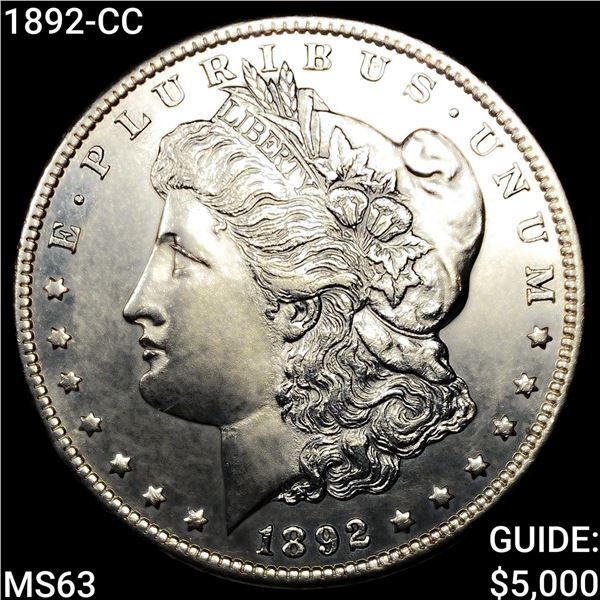 1892-CC Morgan Silver Dollar CHOICE BU
