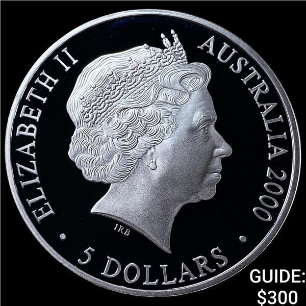 2000 Austrailia Silver 5 Dollars 1.0161oz ASW