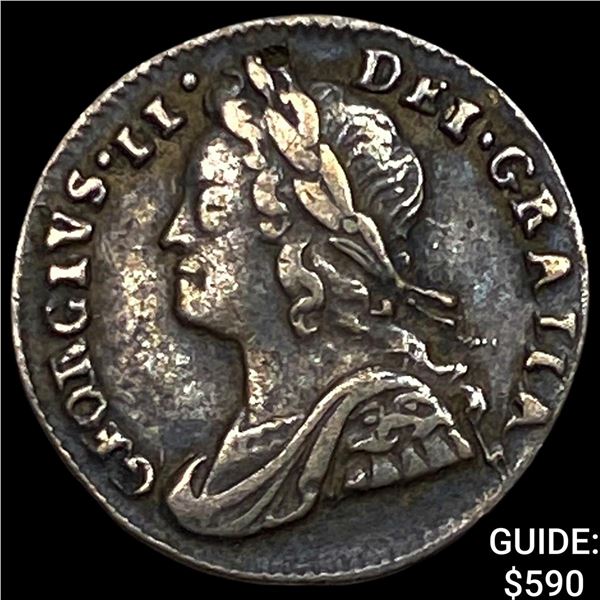 1737 Great Britain Geroge II Silver Penny