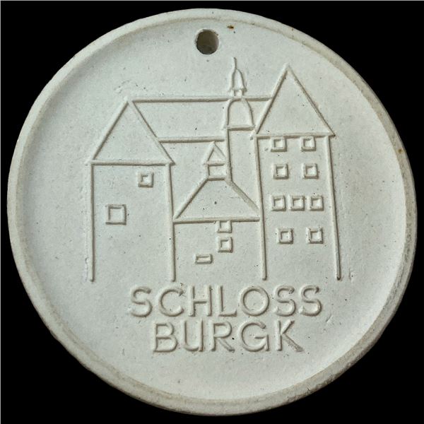 1967-1976 Germany Porcelain Burgk Castle Medal